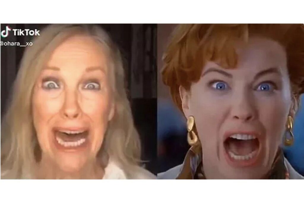 Ela recriou a cena quase 30 anos depois do filme