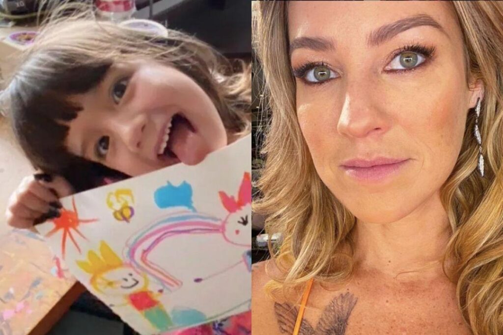 Ela se surpreendeu com as unhas da filha