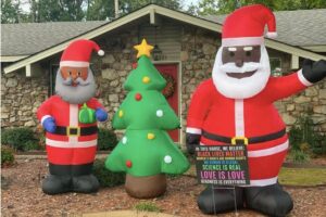 A vizinhança apoiou a família depois do ataque racista