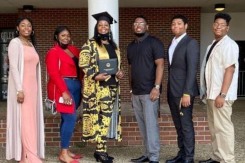 Ela não desistiu dos estudos