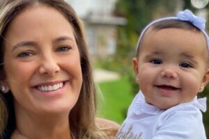 Ticiane mostrou o momento nas redes sociais