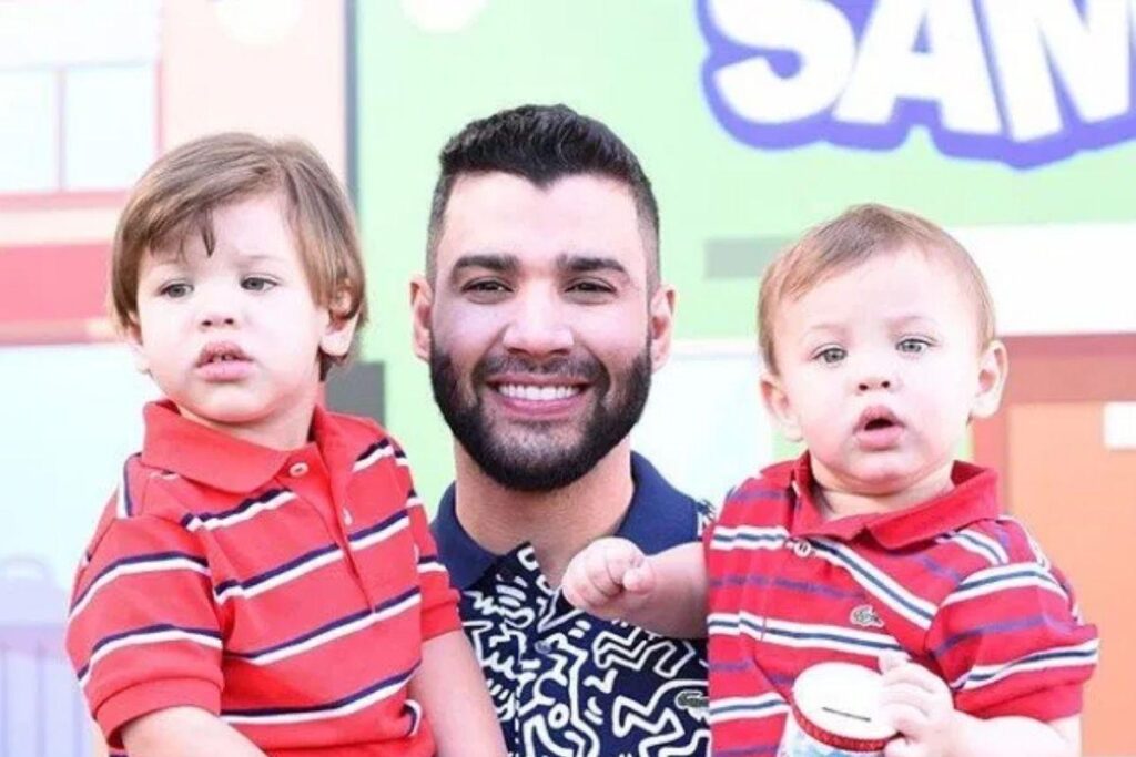 Gusttavo é pai de Samuel e Gabriel