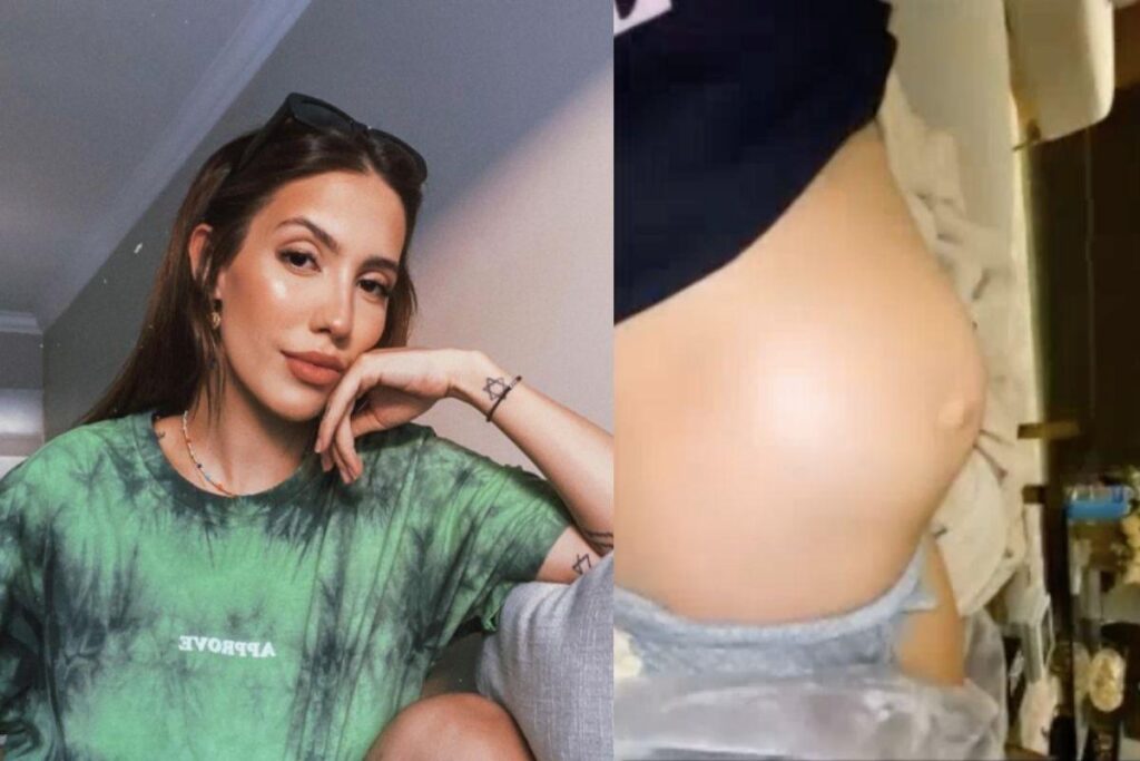 Ela ficou com aflição da barriga