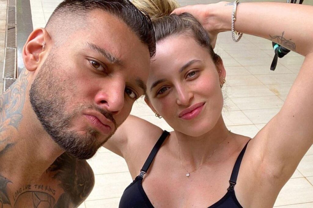 Lorena está no sétimo mês da gestação