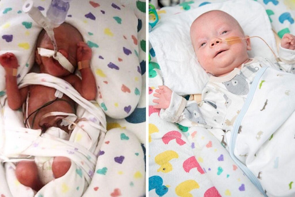 A mãe também travou uma grande batalha ao lado do filho