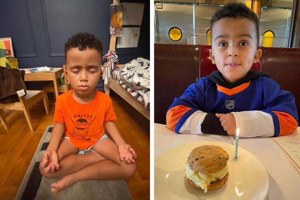 Menino de 5 anos faz live de meditação para arrecadar dinheiro para os sem-teto