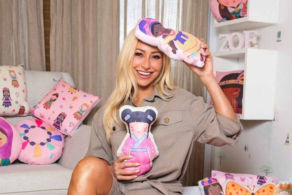 Sabrina ajudou na criação do quarto