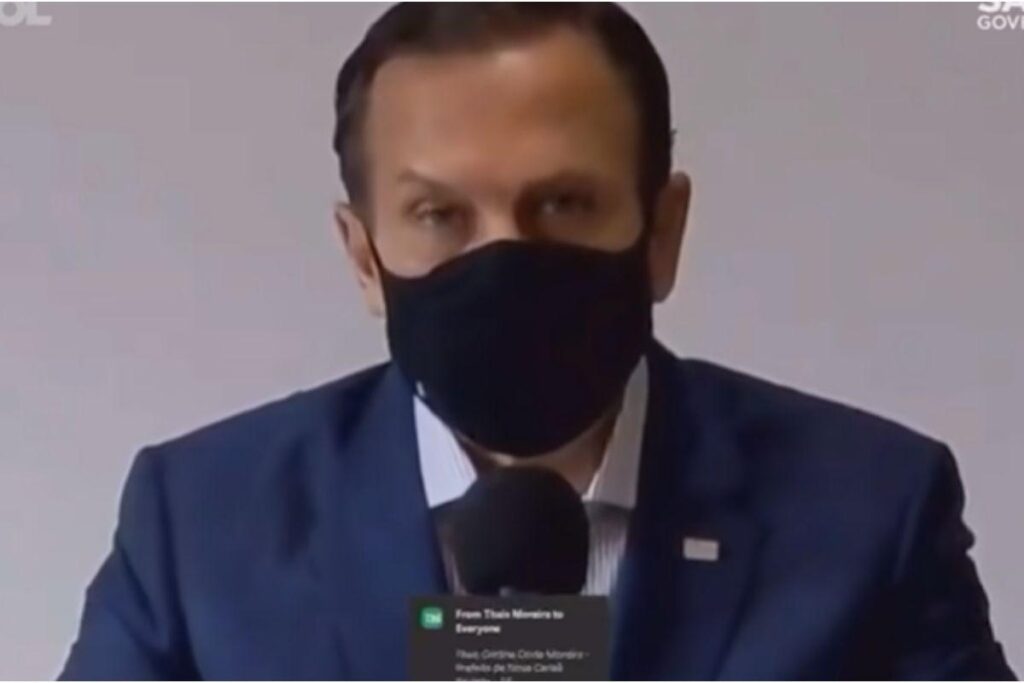 Doria disse que o Brasil já está vivendo a segunda onda da doença