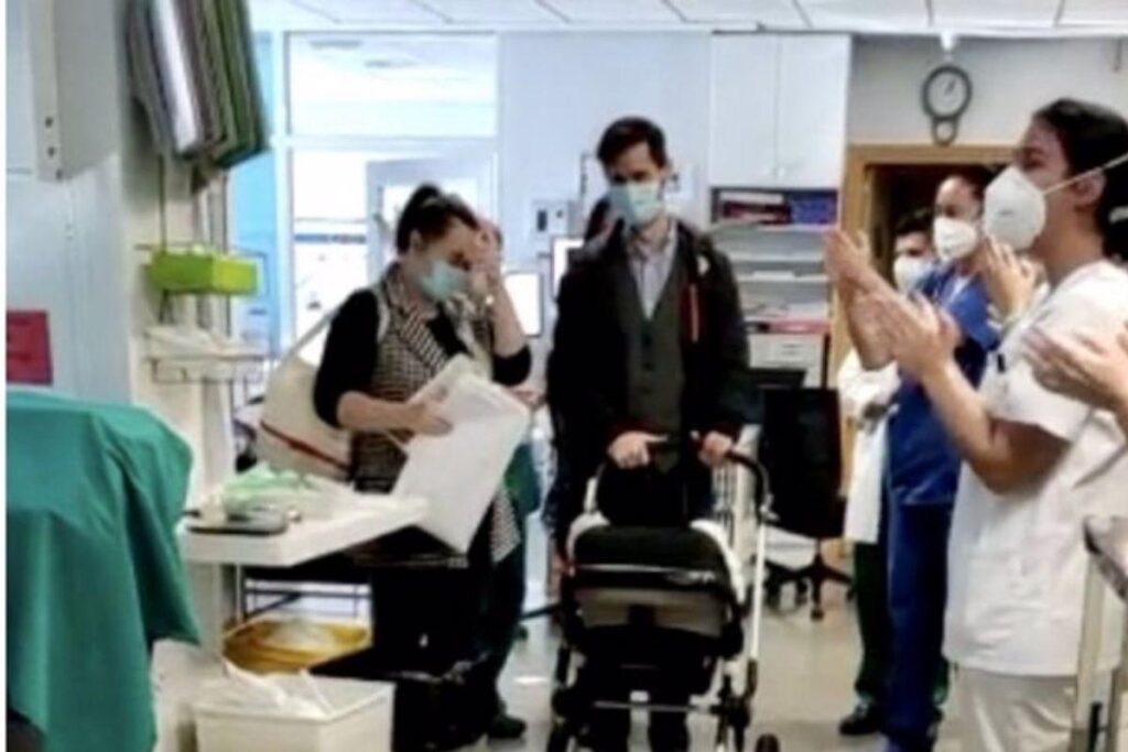 O bebê ficou 70 dias internado