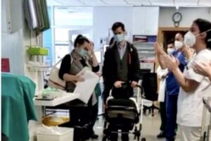 O bebê ficou 70 dias internado