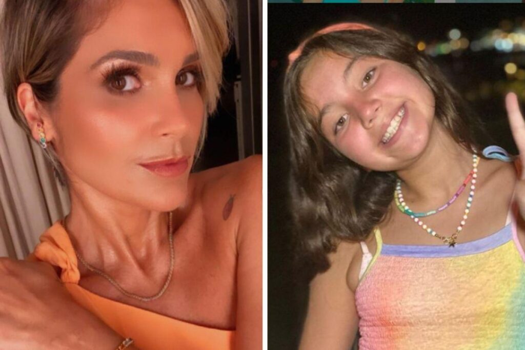 Flávia conseguiu tirar o dente da filha