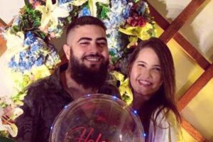 O casal comemorou a chegada da primeira filha em maio de 2019