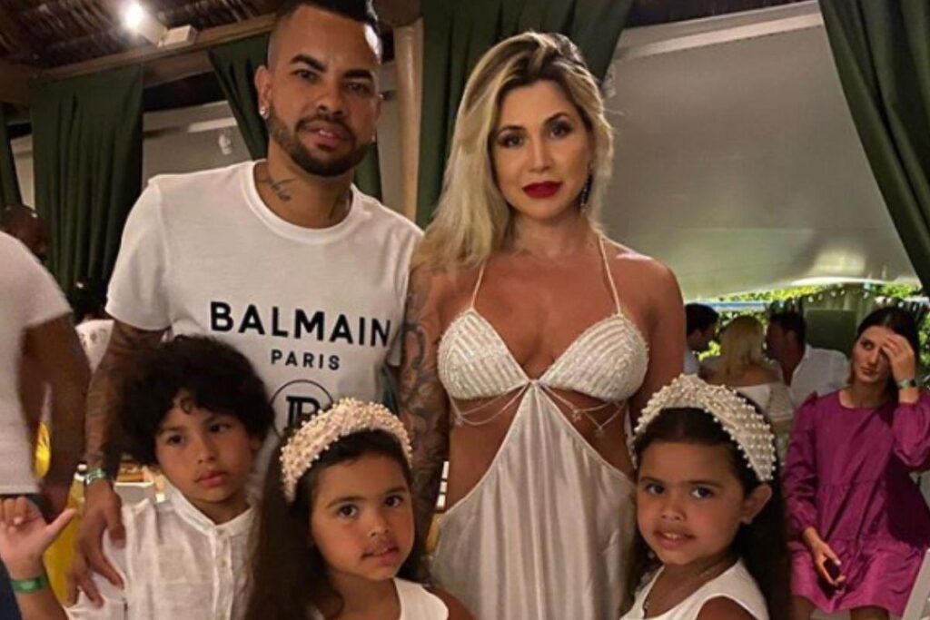 Ela comemorou os 40 anos em família