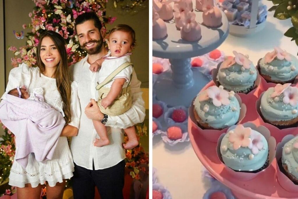 Romana Novais e Alok fazem festa para celebrar primeiro mês de Raika