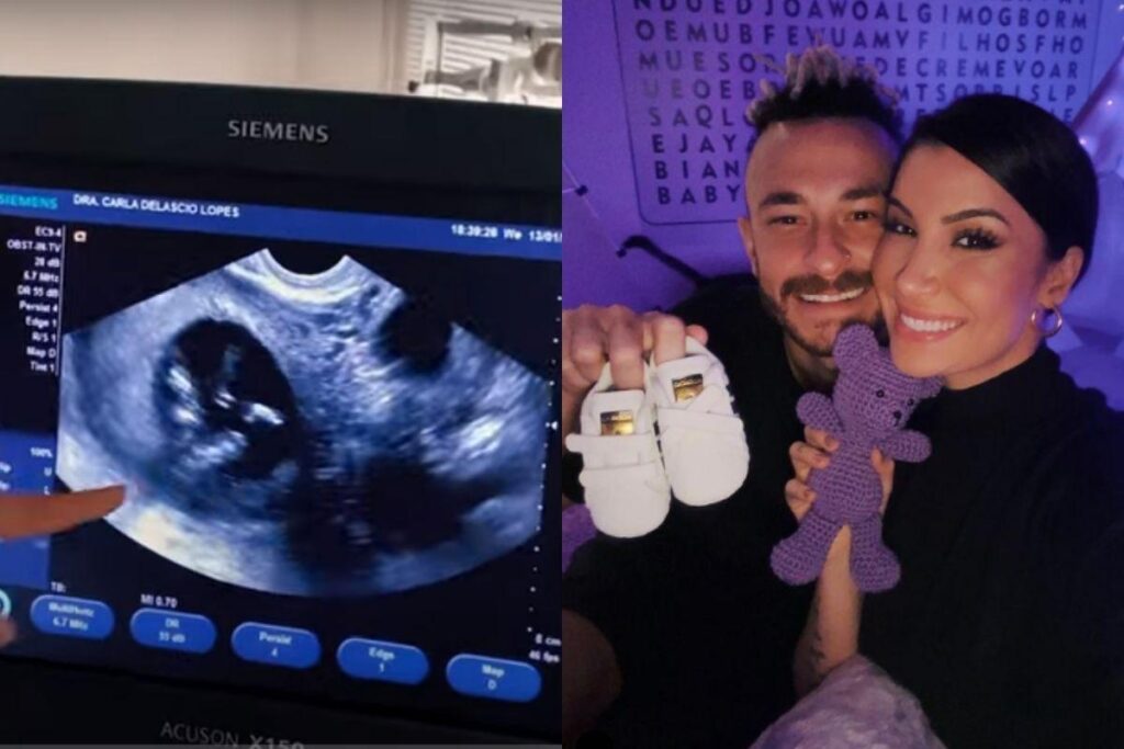 O casal está a espera do primeiro bebê