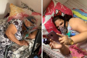 A neta relata o desespero do caso