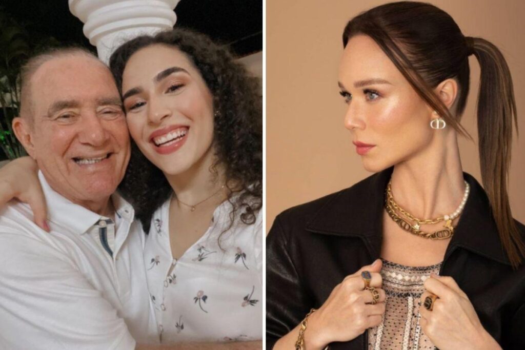 Livian Aragão e o pai Renato Aragão