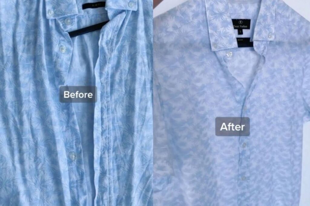 Mãe cria spray para não precisar passar roupas