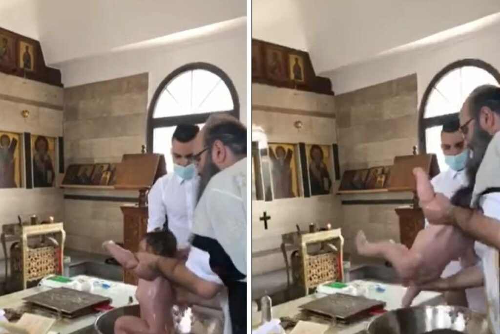 As imagens foram compartilhadas pela mãe do bebê