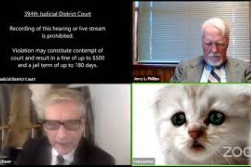 O advogado viralizou na internet depois de entrar em uma audiência com um filtro do Zoom