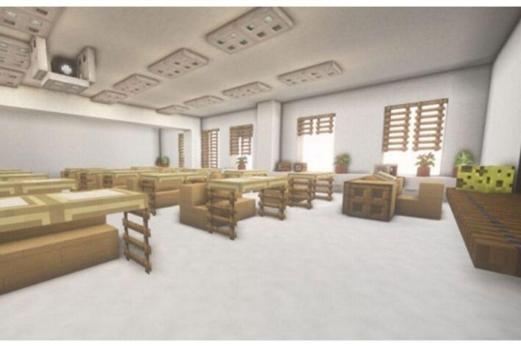 Eles desenvolveram uma maquete da escola