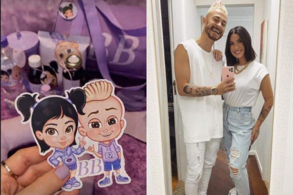 Bianca Andrade mostra decoração do chá-revelação