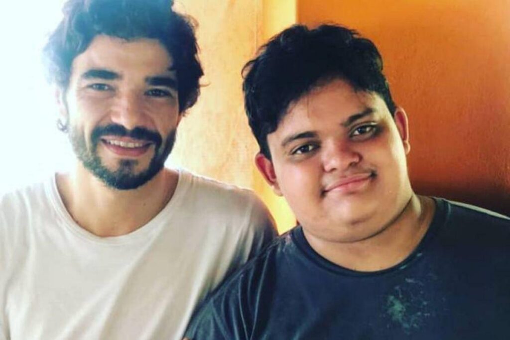 Caio Blat é pai de Antonio, fruto do casamento com Ana Ariel