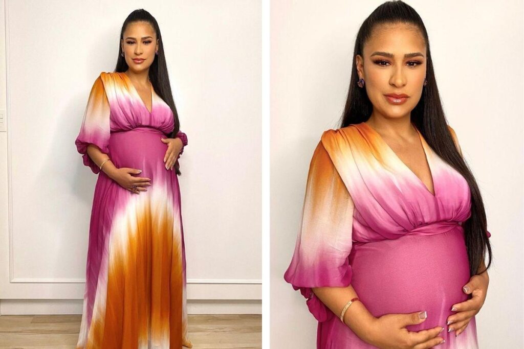 Simone fala quanto engordou na gravidez de Zaya