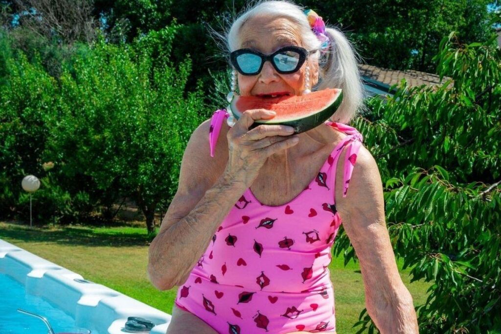 Ela conta que olha para vida sempre com positividade