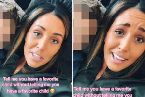 A mulher é mãe de três filhos