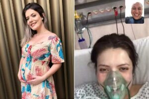 Jovem que estava grávida de oito meses precisou ser intubada após parto de emergência
