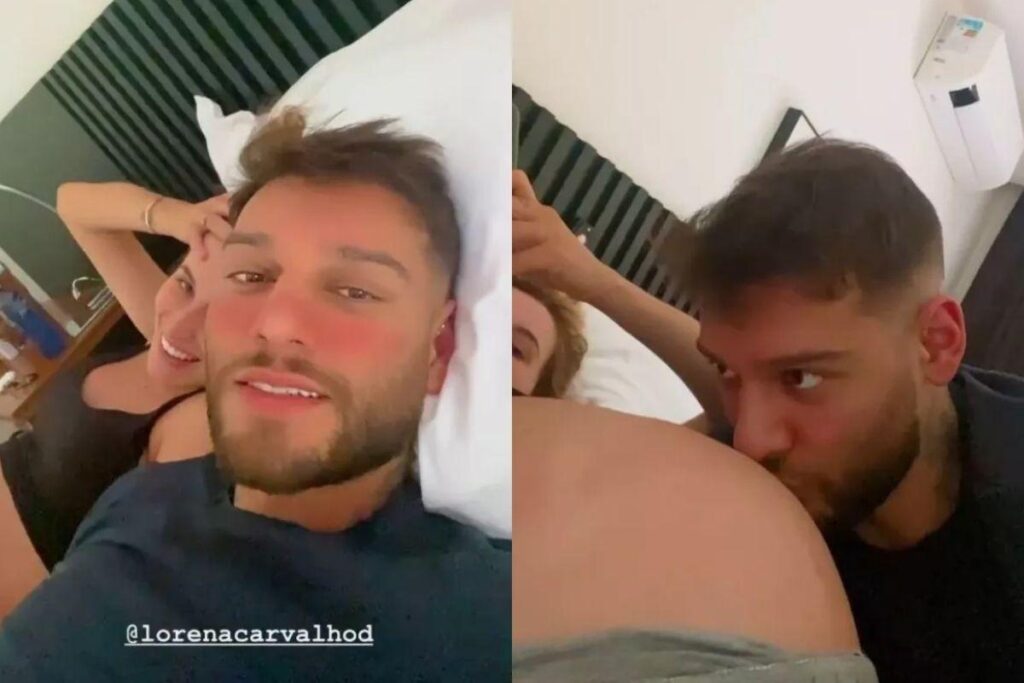 Lucas Lucco e Lorena Carvalho estão na reta final da gravidez