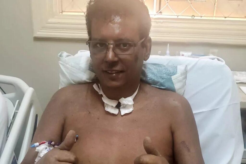 Rogério venceu a Covid-19 após 42 dias em coma induzido e acertou na loteria