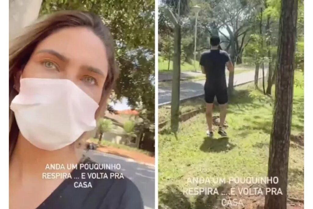 Influencer e marido saem para dar volta em condomínio infectados com a covid-19