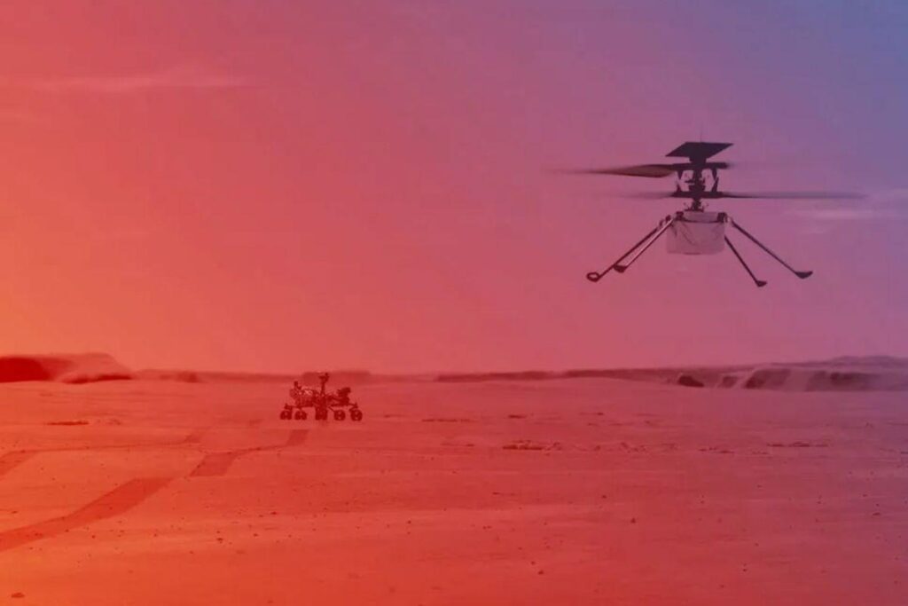 Drone deve voar e fotografar Marte