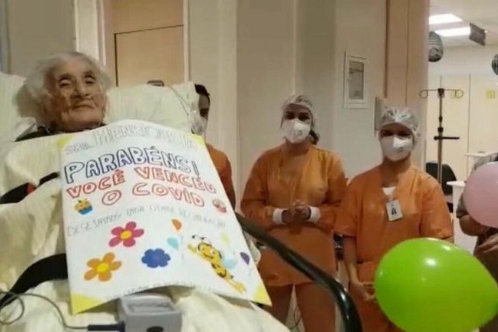 Idosa de 110 anos se recupera da covid-19
