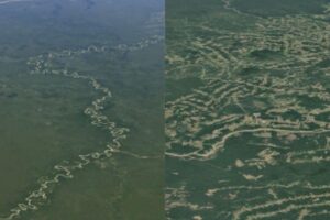 O novo recurso Timelapse do Google Earth permite comparar áreas do mundo em um intervalo de 40 anos