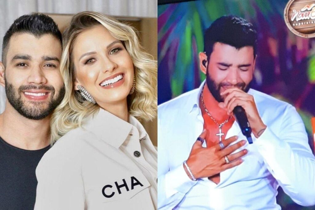 Gusttavo Lima levantou suspeitas de volta oficial com Andressa Suita ao usar anel na mão direita durante live
