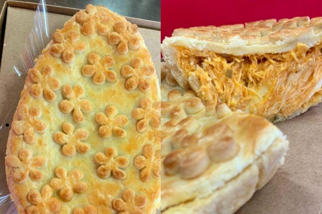 Doceria cria ovo de Páscoa de torta de frango