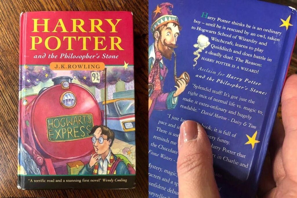 Filha encontra livro da 1° edição de Harry Potter, que custou R$ 7 e agora vale R$ 232 mil, na estante da mãe