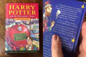 Filha encontra livro da 1° edição de Harry Potter, que custou R$ 7 e agora vale R$ 232 mil, na estante da mãe