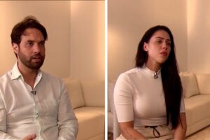 Dr. Jaiminho e Monique deixaram a delegacia após depoimento sobre Henry Borel, na madrugada desta quinta-feira, 18 de março