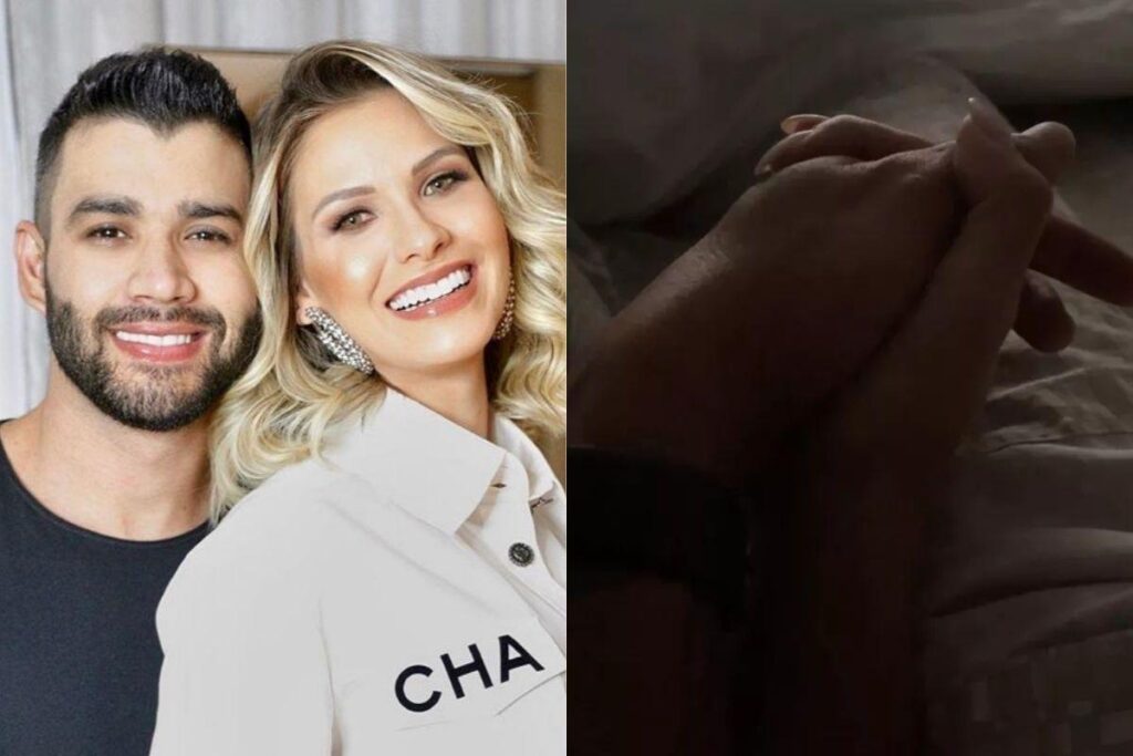 Gusttavo Lima apareceu de mãos dadas com mulher e fãs acreditam que seja Andressa Suita