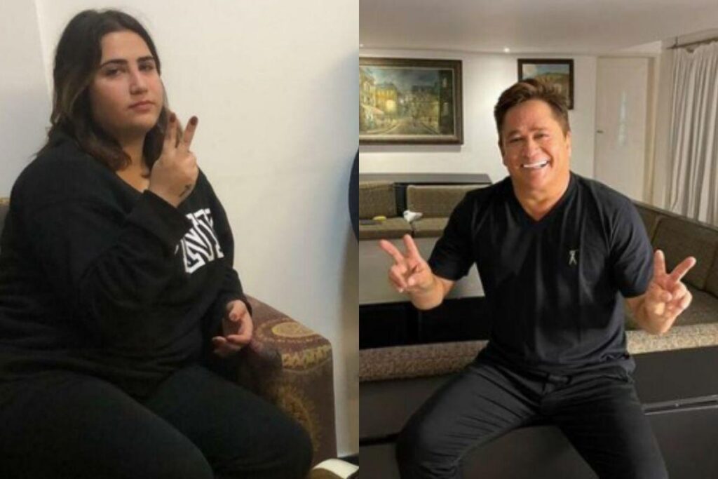 A filha de Leonardo perdeu 30kg com dieta e exercícios