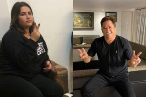 A filha de Leonardo perdeu 30kg com dieta e exercícios