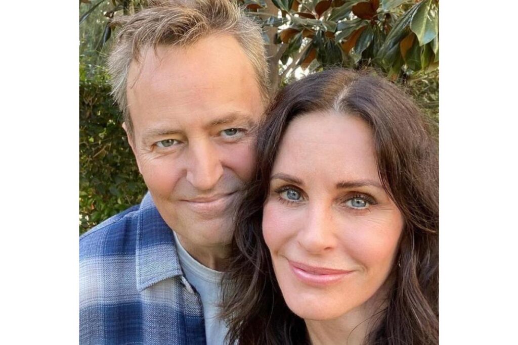 Courtney e Matthew deram vida ao casal Monica e Chandler