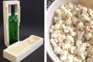 Cientistas criam embalagem feita de pipoca para substituir o isopor