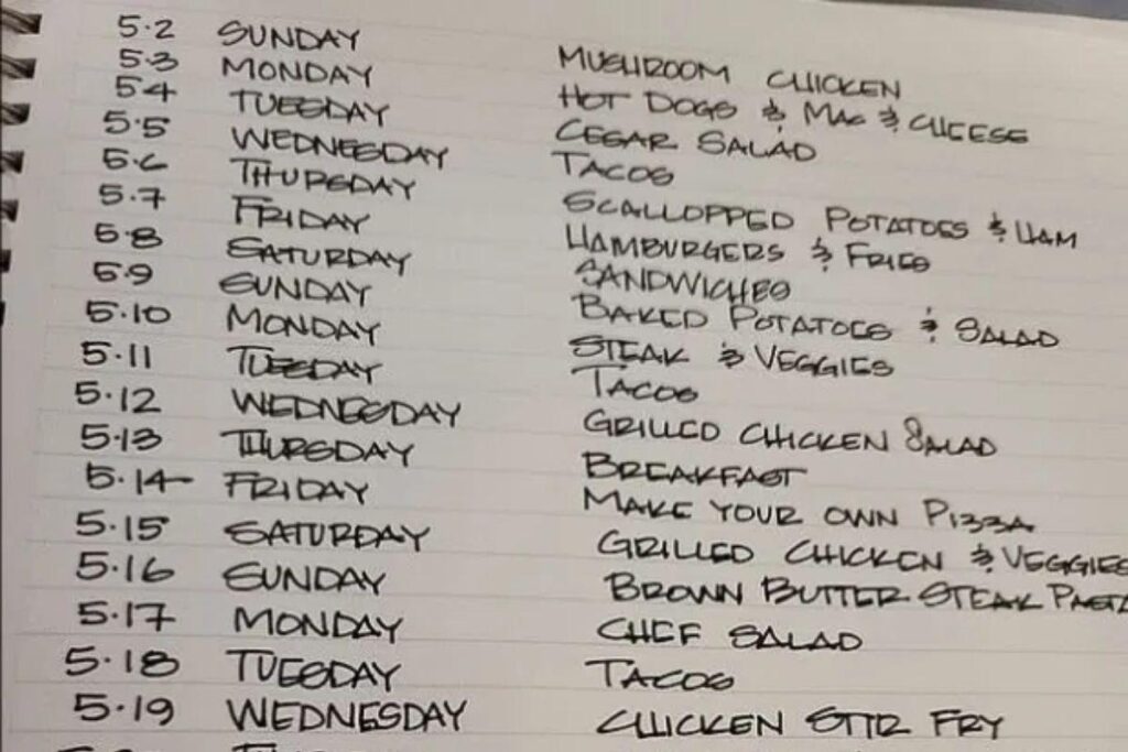 Mãe cria plano organizado para alimentar os filhos