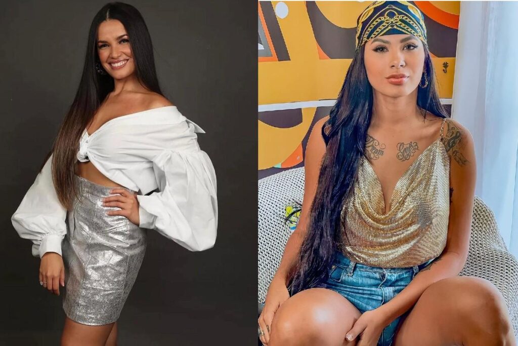 Pocah compartilhou o encontro virtual da filha, Vitória, com Juliette