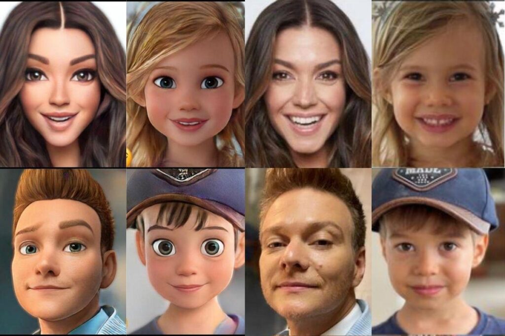 Michel Teló transformou a família em desenho animado